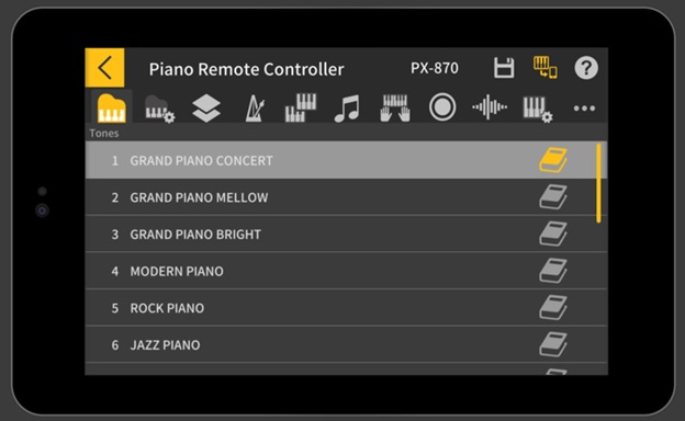 piano remote controller